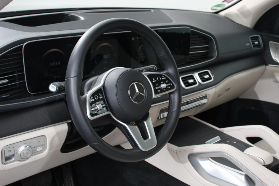 Mercedes-Benz GLE 350 e AMG 4-MATIC leder adaptive Cruise Control Burmester Audio Panorama dak 20 Inch Lichtmetalen Velgen Trekhaak