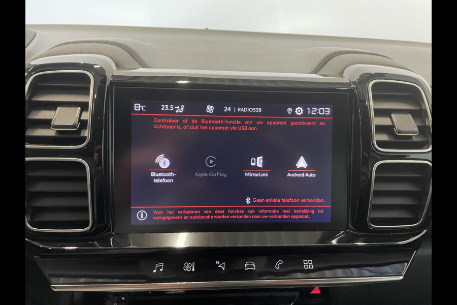 Citroën C5 Aircross 1.2 130PK Aut-8 PureTech Feel Airco ECC Carplay Navi Cruise Control Full LED 18" LM Velgen Privacy Glass PDC VA + Camera Keyless