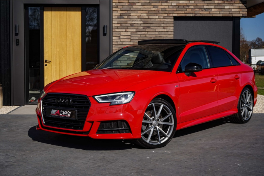 Audi A3 Limousine 2.0 TFSI 3X S-Line Quattro Pano/RS-zetels/Virtual/Tango-red
