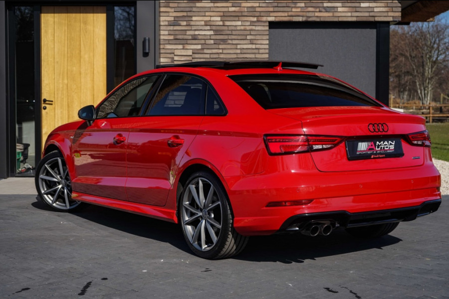 Audi A3 Limousine 2.0 TFSI 3X S-Line Quattro Pano/RS-zetels/Virtual/Tango-red