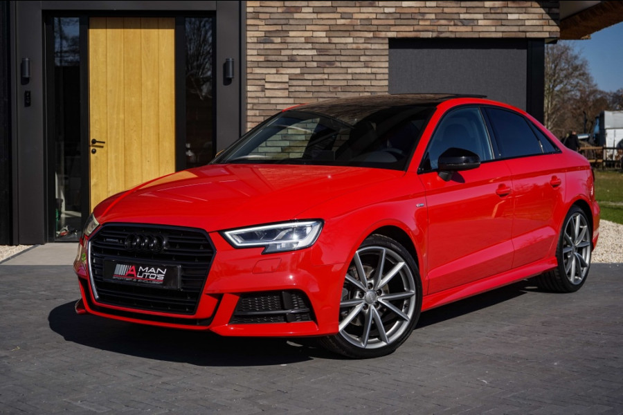 Audi A3 Limousine 2.0 TFSI 3X S-Line Quattro Pano/RS-zetels/Virtual/Tango-red