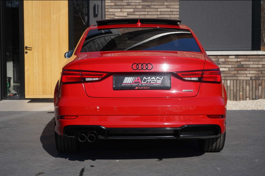 Audi A3 Limousine 2.0 TFSI 3X S-Line Quattro Pano/RS-zetels/Virtual/Tango-red