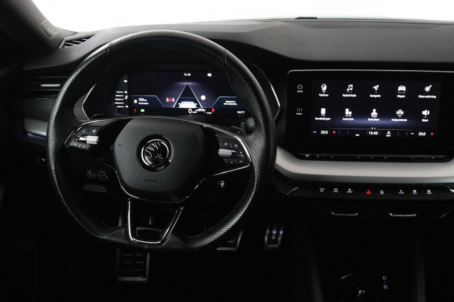 Škoda Octavia Combi 1.0 e-TSI Sport Business (PARKEERSENSOREN, TREKHAAK, CRUISE, STUURVERWARMING, NAVIGATIE, SFEERVERLICHTING)