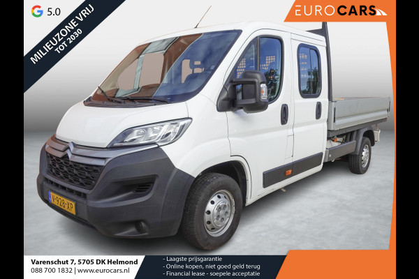 Citroën Jumper 131pk Open laadbak Dubbele Cabine 7 persoons 2.5t Trekhaak Airco Euro6 *