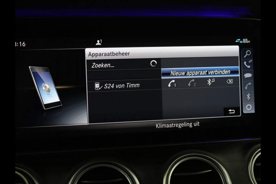 Mercedes-Benz E-Klasse 300de Luxury | Nappaleder | Luchtvering | Adaptive cruise | Carplay | 360 camera | Stoel & achterbankverwarming | Sfeerverlichting | DAB | Navigatie | Widescreen