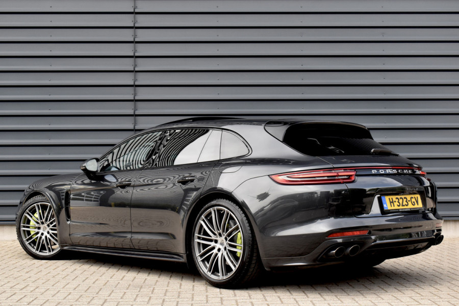 Porsche Panamera Sport Turismo 2.9 4 E-Hybrid Sport Design | Panoramadak | ACC | Bose | Sportuitlaat | 21'' Velgen | Head-Up | CarPlay |