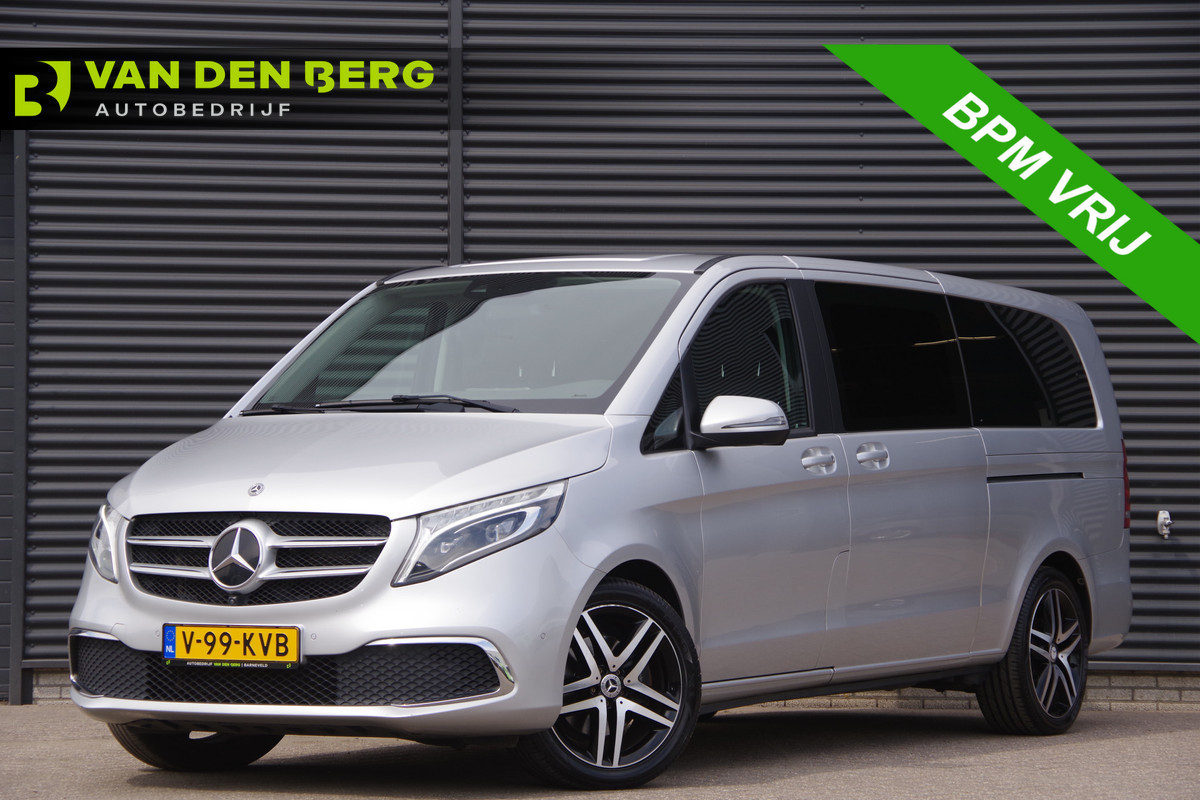 Mercedes-Benz V-Klasse 300d 4-MATIC XL DC-5P, AUT. LED, LEDER, MEMORY, 2X ELEKTR. SCHUIFDEUR, MBUX 10'', 360 CAMERA, TREKHAAK AFNEEMBAAR, PARKEERSENSOR Mercedes-Benz V-Klasse 300d 4-MATIC XL DC-5P, AUT. LED, LEDER, MEMORY, 2X ELEKTR. SCHUIFDEUR, MBUX 10'', 360 CAMERA, TREKHAAK AFNEEMBAAR, PARKEERSENSOR