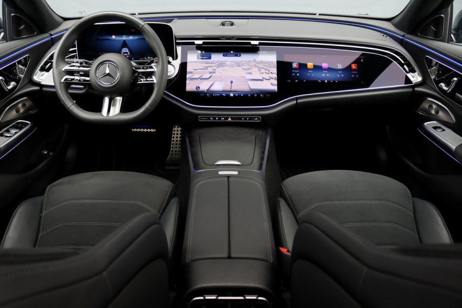 Mercedes-Benz E-Klasse 300 e AMG Line Aut9 | MBUX Hyperscreen | Distronic+ | Burmester | Panoramadak | Memory | 3D-Display | Trekhaak | Digital Light | HUD | Surround Camera |