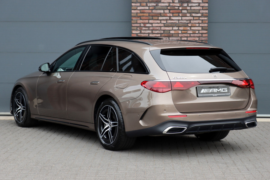 Mercedes-Benz E-Klasse 300 e AMG Line Aut9 | MBUX Hyperscreen | Distronic+ | Burmester | Panoramadak | Memory | 3D-Display | Trekhaak | Digital Light | HUD | Surround Camera |