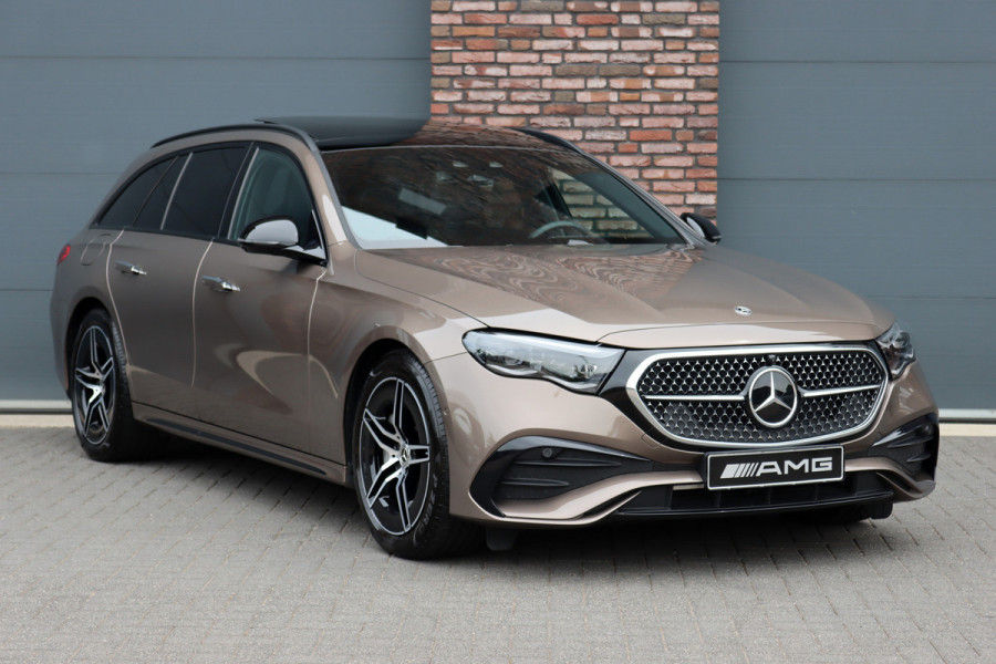 Mercedes-Benz E-Klasse 300 e AMG Line Aut9 | MBUX Hyperscreen | Distronic+ | Burmester | Panoramadak | Memory | 3D-Display | Trekhaak | Digital Light | HUD | Surround Camera |