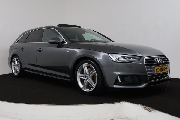Audi A4 Avant 2.0 TFSI MHEV Sport S line black edition (PANORAMADAK, TREKHAAK, CRUISE, NAVIGATIE, STOELVERWARMING, CAMERA)