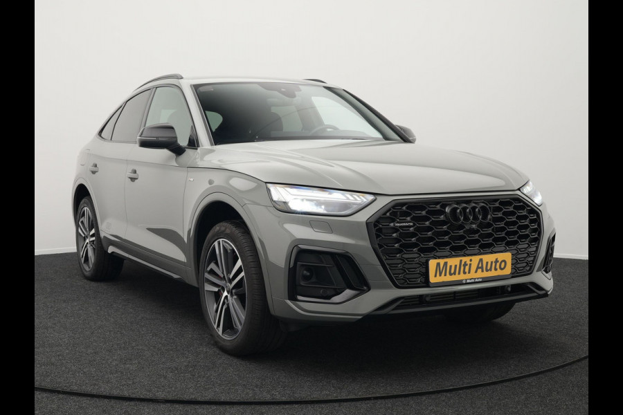 Audi Q5 Sportback 50 TFSI e S Line Plug In Hybrid Dealer O.H PHEV | Trekhaak af Fabriek | Adaptive Cruise | Matrix LED | 20"L.M | Lederen Sportstoelen Verwarmd | Virtual | Keyless |