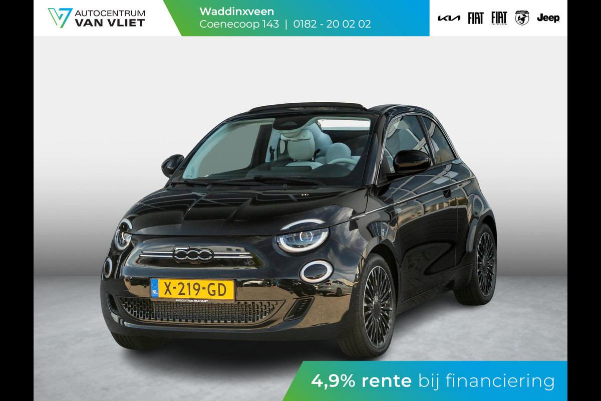 Fiat 500E CABRIO La Prima 42 kWh | By Bocelli | Leder | 17" | Navi | Winter Pack |