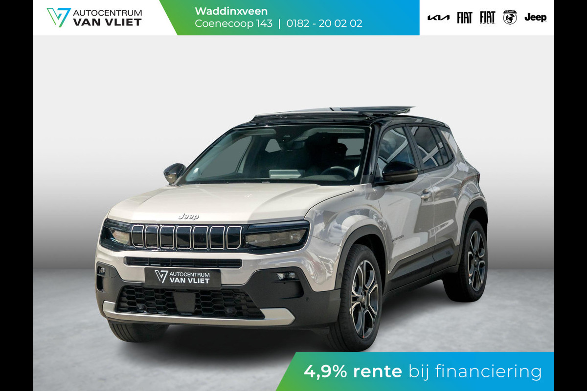 Jeep Avenger Summit 54 kWh | Schuif/Kanteldak | Winter Pack | Warmtepomp | Info&Convenience Pack | Full Operational Lease € 599,-
