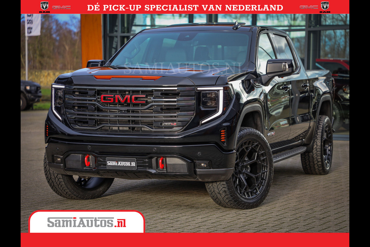 GMC Sierra AT4 6.2 V8 | Prijs Compleet met Garantie en Lpg en Rijklaarmaak kosten | Dubbele Cabine met Royale 5 Zitplaatsen | BPM vrij | Nu Leverbaar uit Voorraad | Voorraad Nr 2240 -  8364 |