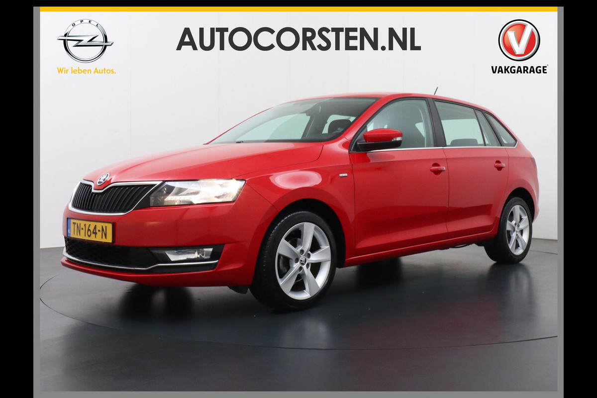 Škoda Rapid Spaceback T96PK Apple Carplay Android Auto Navi Ecc Cruise Control Stoelverwarming PDC DAB Plus Pakket Lmv 16" Bluetooth WLAN Mirror link Greentech Clever Škoda Rapid Spaceback T96PK Apple Carplay Android Auto Navi Ecc Cruise Control Stoelverwarming PDC DAB Plus Pakket Lmv 16" Bluetooth WLAN Mirror link Greentech Clever