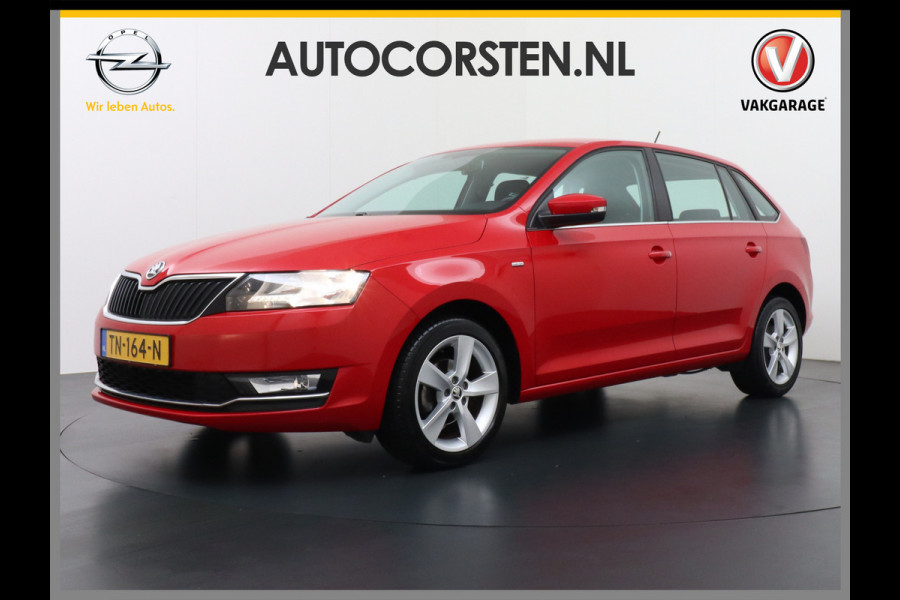 Škoda Rapid Spaceback T96PK Apple Carplay Android Auto Navi Ecc Cruise Control Stoelverwarming PDC DAB Plus Pakket Lmv 16" Bluetooth WLAN Mirror link Greentech Clever
