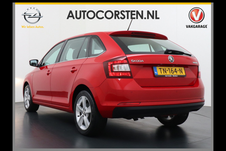 Škoda Rapid Spaceback T96PK Apple Carplay Android Auto Navi Ecc Cruise Control Stoelverwarming PDC DAB Plus Pakket Lmv 16" Bluetooth WLAN Mirror link Greentech Clever