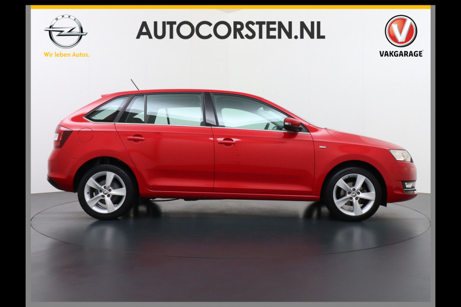 Škoda Rapid Spaceback T96PK Apple Carplay Android Auto Navi Ecc Cruise Control Stoelverwarming PDC DAB Plus Pakket Lmv 16" Bluetooth WLAN Mirror link Greentech Clever