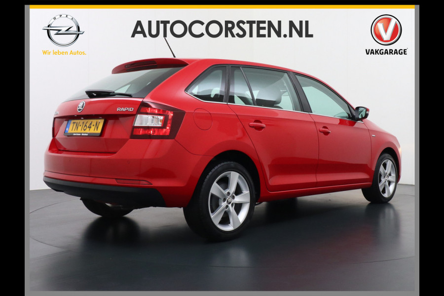 Škoda Rapid Spaceback T96PK Apple Carplay Android Auto Navi Ecc Cruise Control Stoelverwarming PDC DAB Plus Pakket Lmv 16" Bluetooth WLAN Mirror link Greentech Clever