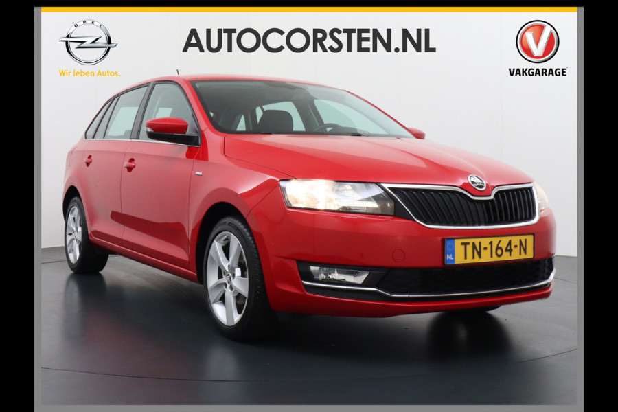 Škoda Rapid Spaceback T96PK Apple Carplay Android Auto Navi Ecc Cruise Control Stoelverwarming PDC DAB Plus Pakket Lmv 16" Bluetooth WLAN Mirror link Greentech Clever