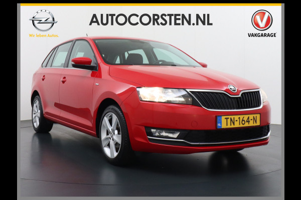 Škoda Rapid Spaceback T96PK Apple Carplay Android Auto Navi Ecc Cruise Control Stoelverwarming PDC DAB Plus Pakket Lmv 16" Bluetooth WLAN Mirror link Greentech Clever