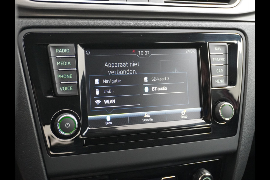 Škoda Rapid Spaceback T96PK Apple Carplay Android Auto Navi Ecc Cruise Control Stoelverwarming PDC DAB Plus Pakket Lmv 16" Bluetooth WLAN Mirror link Greentech Clever