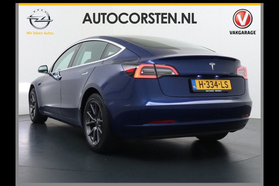 Tesla Model 3 RWD SR+ 60kWh 325PK Lmv 18" AutoPilot Leder PanoDak Adaptive-Cruise Lmv Camera's Elektr.-Stuur+Stoelen+Spiegels+Geheugen+Easy-En Navi LED Comfortstoelen ACC DAB Keyless en Voorverwarmen interieur via App One-Pedal-Drive Origineel Nederlandse auto tot 11kw laden thuis! Garantie Accu tot 10-03-2027 max 160.000km 1.584kg licht!