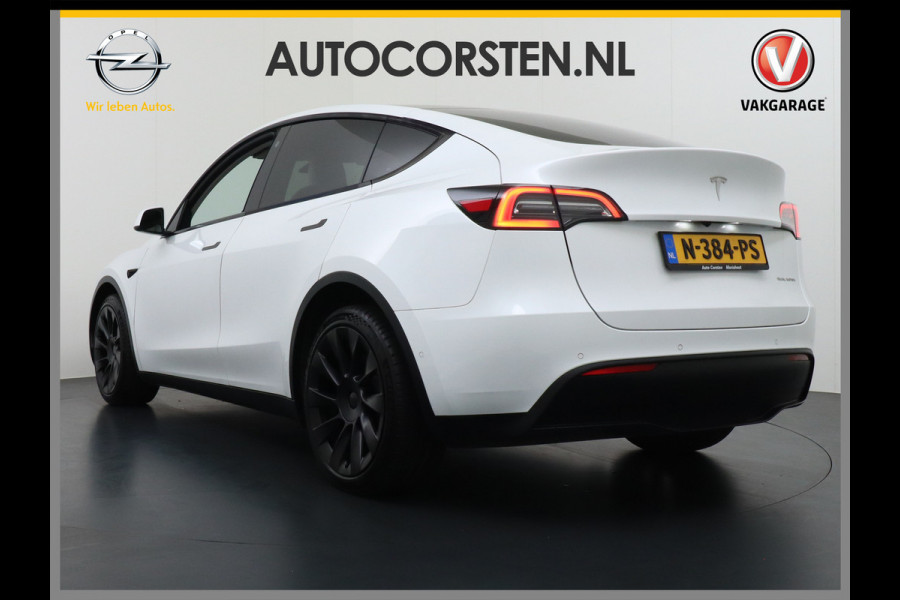 Tesla Model Y Long Range 514PK AWD 75kWh Ivoor-Interieur LMV 20" Warmtepomp Full-Self-Driving Computer 3 Leder Stoelverwarming-V+A+Stuur Adap. Keyless PDC-a+v Elek.Achterklep Lmv Led Standkachel 4WD LR 1e Eigenaar, origineel Nederlands Geleverd, Accu/Motor-Garantie 03-12-2029 of 192.000km