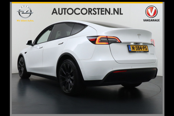 Tesla Model Y Long Range 514PK AWD 75kWh Ivoor-Interieur LMV 20" Warmtepomp Full-Self-Driving Computer 3 Leder Stoelverwarming-V+A+Stuur Adap. Keyless PDC-a+v Elek.Achterklep Lmv Led Standkachel 4WD LR 1e Eigenaar, origineel Nederlands Geleverd, Accu/Motor-Garantie 03-12-2029 of 192.000km