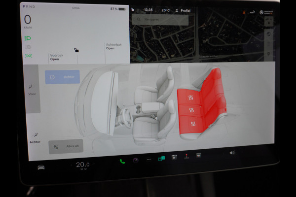 Tesla Model Y Long Range 514PK AWD 75kWh Ivoor-Interieur LMV 20" Warmtepomp Full-Self-Driving Computer 3 Leder Stoelverwarming-V+A+Stuur Adap. Keyless PDC-a+v Elek.Achterklep Lmv Led Standkachel 4WD LR 1e Eigenaar, origineel Nederlands Geleverd, Accu/Motor-Garantie 03-12-2029 of 192.000km