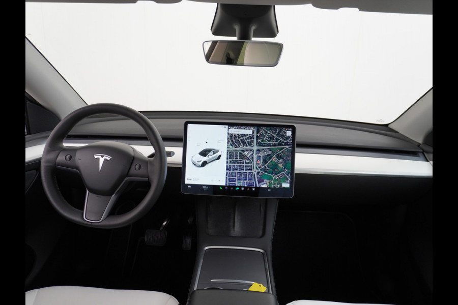 Tesla Model Y Long Range 514PK AWD 75kWh Ivoor-Interieur LMV 20" Warmtepomp Full-Self-Driving Computer 3 Leder Stoelverwarming-V+A+Stuur Adap. Keyless PDC-a+v Elek.Achterklep Lmv Led Standkachel 4WD LR 1e Eigenaar, origineel Nederlands Geleverd, Accu/Motor-Garantie 03-12-2029 of 192.000km