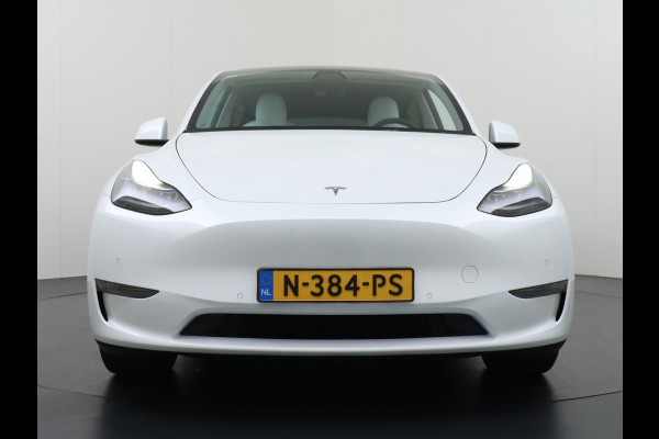 Tesla Model Y Long Range 514PK AWD 75kWh Ivoor-Interieur LMV 20" Warmtepomp Full-Self-Driving Computer 3 Leder Stoelverwarming-V+A+Stuur Adap. Keyless PDC-a+v Elek.Achterklep Lmv Led Standkachel 4WD LR 1e Eigenaar, origineel Nederlands Geleverd, Accu/Motor-Garantie 03-12-2029 of 192.000km
