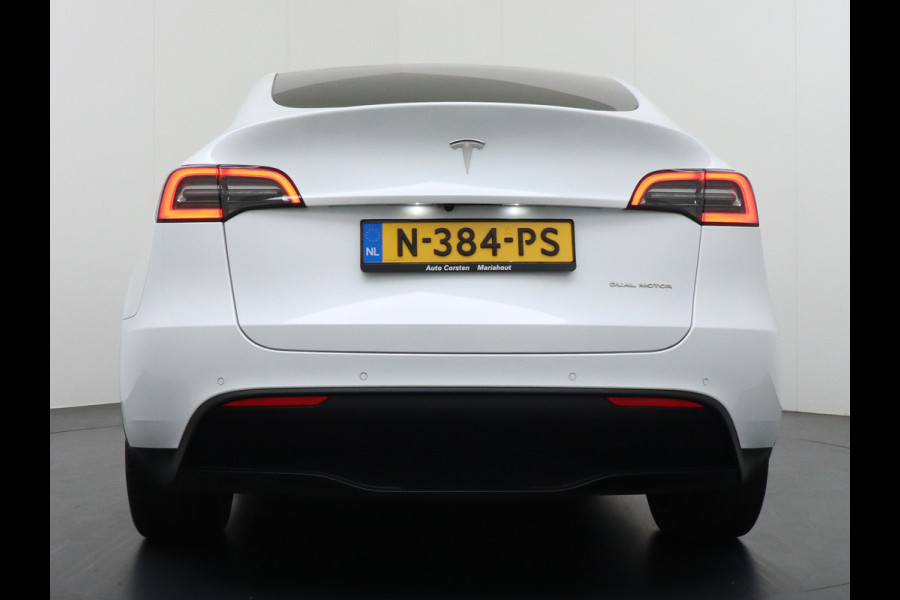 Tesla Model Y Long Range 514PK AWD 75kWh Ivoor-Interieur LMV 20" Warmtepomp Full-Self-Driving Computer 3 Leder Stoelverwarming-V+A+Stuur Adap. Keyless PDC-a+v Elek.Achterklep Lmv Led Standkachel 4WD LR 1e Eigenaar, origineel Nederlands Geleverd, Accu/Motor-Garantie 03-12-2029 of 192.000km