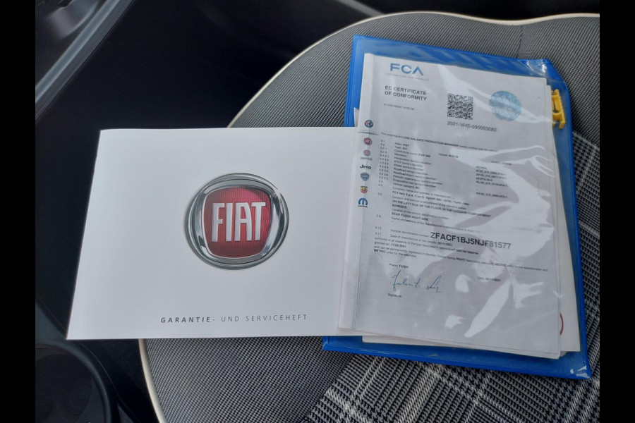 Fiat 500 1.0 Hybrid Bella Italia, airco,cruisecontrol,dab,