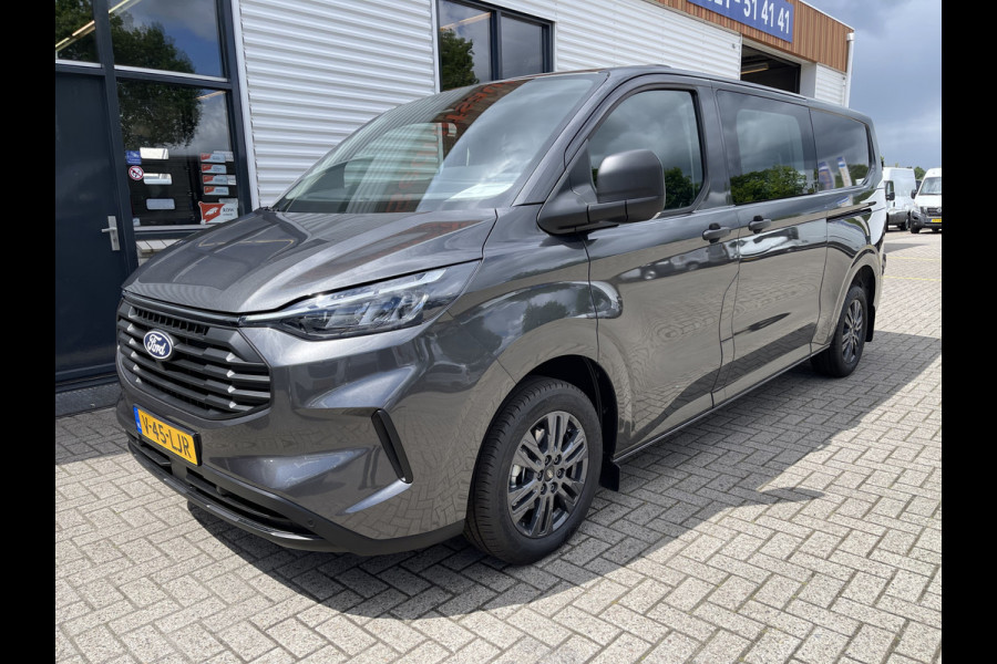 Ford Transit Custom 320 2.0 TDCI L2H1 Trend originele Ford DC 5 persoons / vaste prijs rijklaar € 43.650 ex btw / lease vanaf € 717 / dubbele schuifdeur links rechts / stoelverwarming / trekhaak !