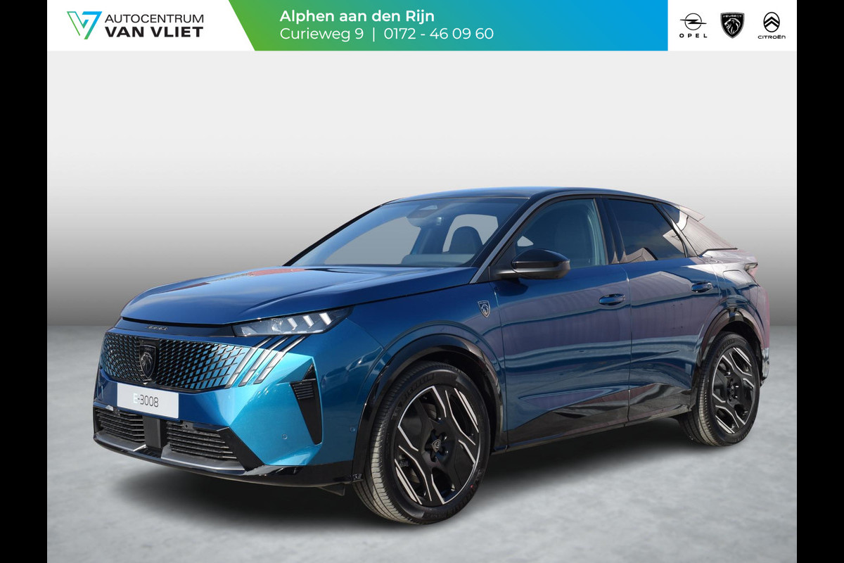 Peugeot E-3008 GT Avantage 73 kWh WARMTEPOMP | 360 CAMERA MET SENSOREN | NAVIGATIE / CARPLAY | UIT VOORRAAD LEVERBAAR
