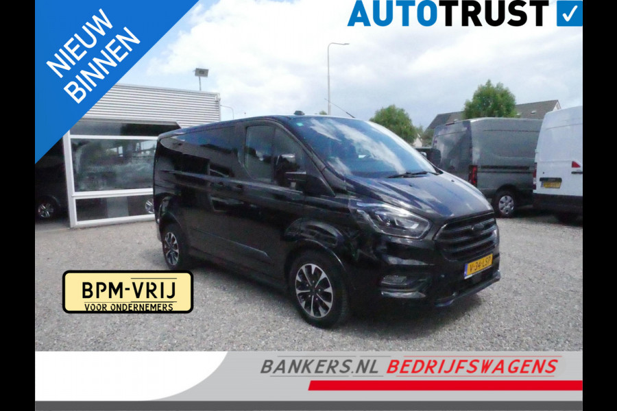 Ford Transit Custom 2.0 TDCI 185PK, L1H1, Sport, Dubbel Cabine, Automaat, FULL OPTIONS