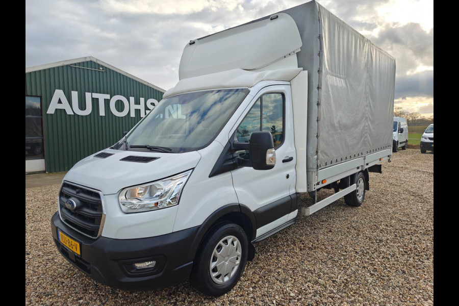 Ford Transit 350 2.0 TDCI L4H1, Pick up open laadbak , met huif , Lengte bak 4.23 m , 1e Eig. Apk Jan. 2026