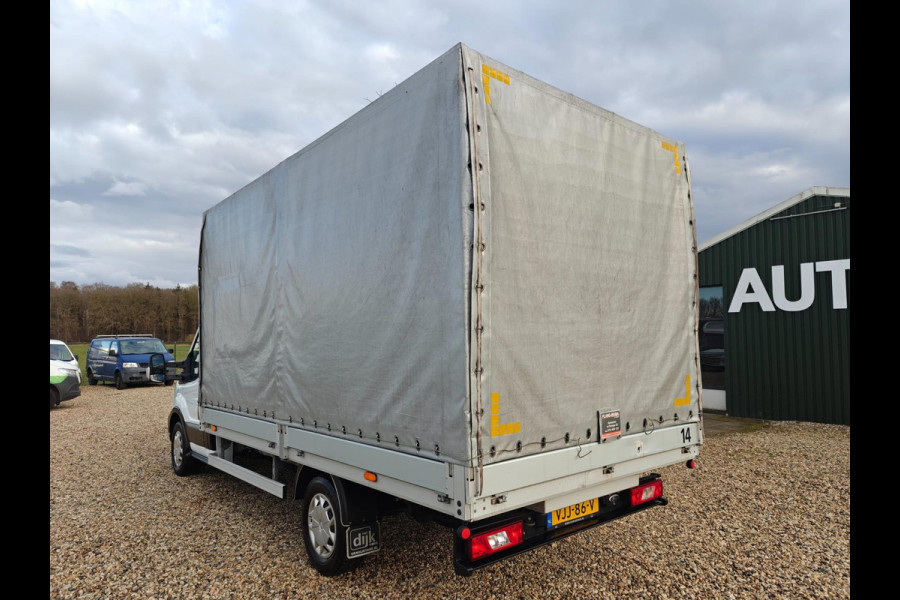 Ford Transit 350 2.0 TDCI L4H1, Pick up open laadbak , met huif , Lengte bak 4.23 m , 1e Eig. Apk Jan. 2026