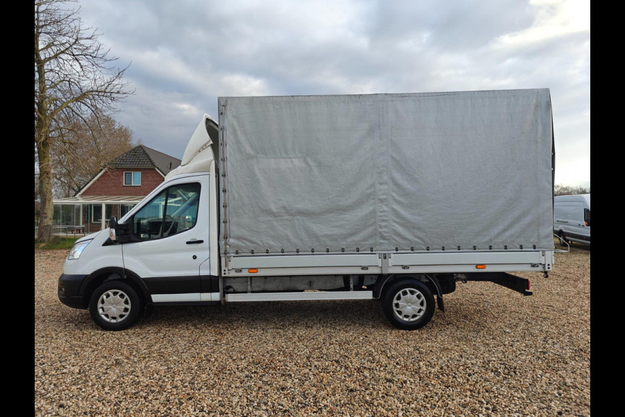 Ford Transit 350 2.0 TDCI L4H1, Pick up open laadbak , met huif , Lengte bak 4.23 m , 1e Eig. Apk Jan. 2026