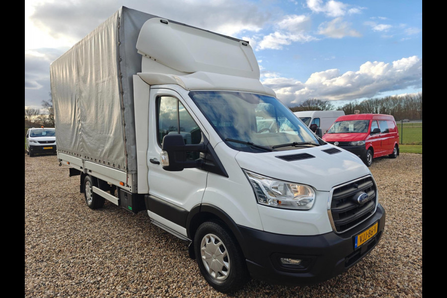 Ford Transit 350 2.0 TDCI L4H1, Pick up open laadbak , met huif , Lengte bak 4.23 m , 1e Eig. Apk Jan. 2026