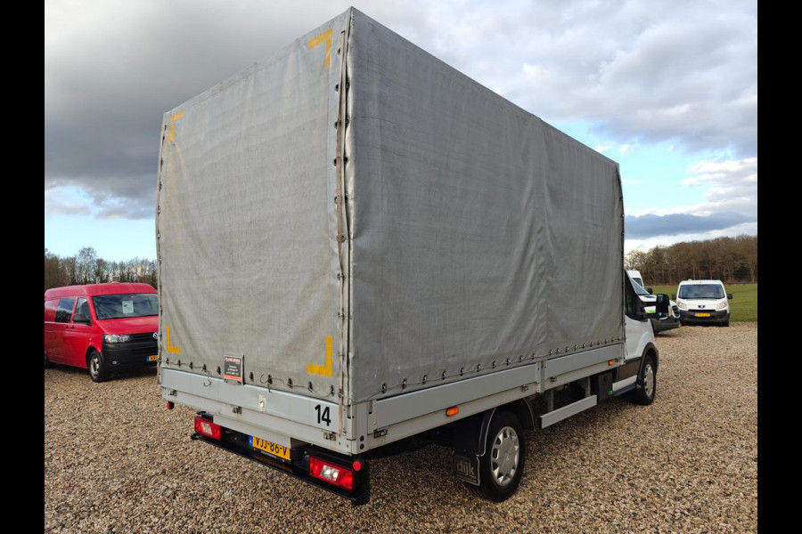 Ford Transit 350 2.0 TDCI L4H1, Pick up open laadbak , met huif , Lengte bak 4.23 m , 1e Eig. Apk Jan. 2026