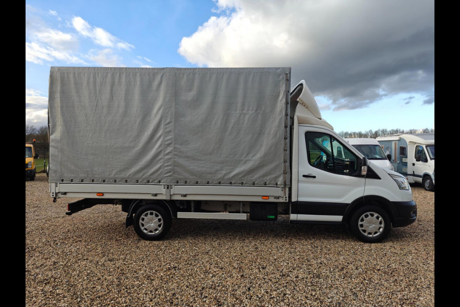 Ford Transit 350 2.0 TDCI L4H1, Pick up open laadbak , met huif , Lengte bak 4.23 m , 1e Eig. Apk Jan. 2026
