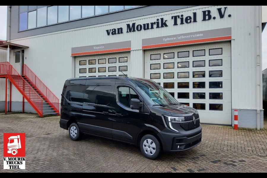 Renault Master 170.35 - L2H2 GESLOTEN - EURO 6 - METALLIC ZWART - TREKHAAK - V-40-KNT - BPM VRIJ!