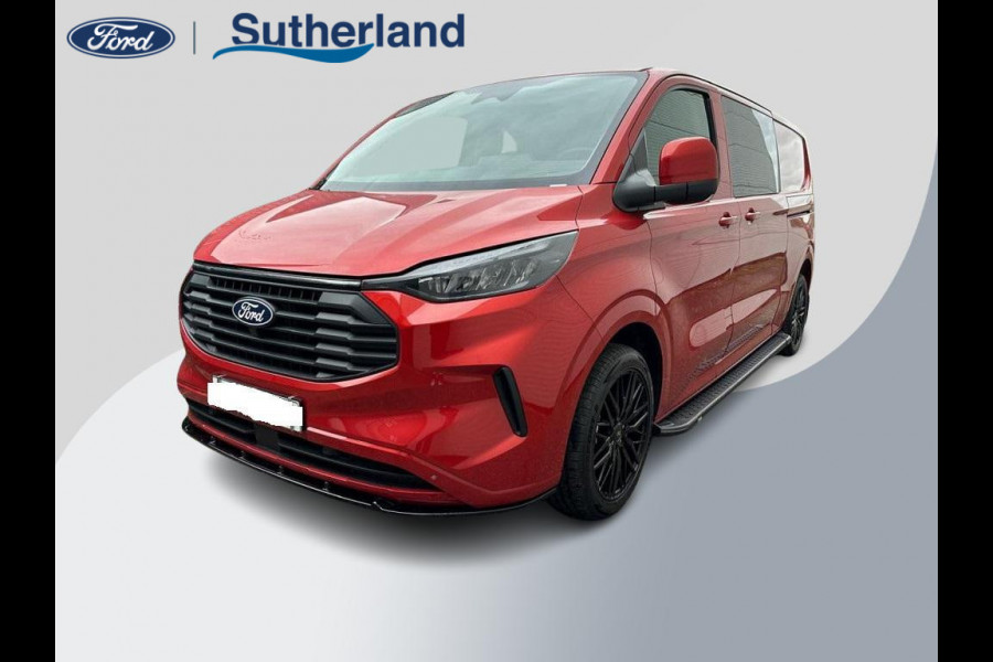Ford Transit Custom 300 2.0 TDCI L2H1 Limited DC | SCI | 136pk | Dubbele Cabine | Artisan Red | Trekhaak | Dubbele Schuifdeur | Bijrijdersbank | Sidesteps | Bumperpakket | Zwarte velgen | Stoelverwarming | Camera