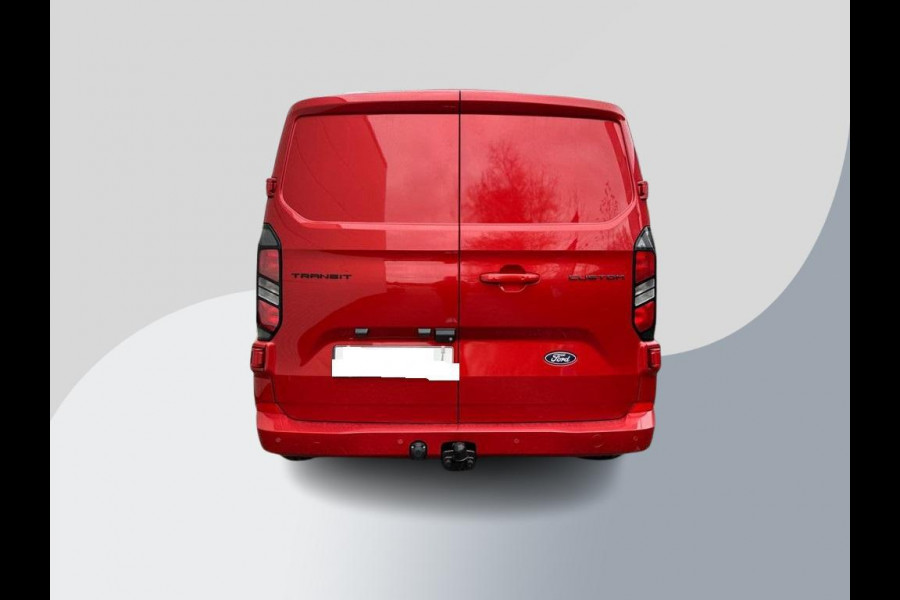 Ford Transit Custom 300 2.0 TDCI L2H1 Limited DC | SCI | 136pk | Dubbele Cabine | Artisan Red | Trekhaak | Dubbele Schuifdeur | Bijrijdersbank | Sidesteps | Bumperpakket | Zwarte velgen | Stoelverwarming | Camera
