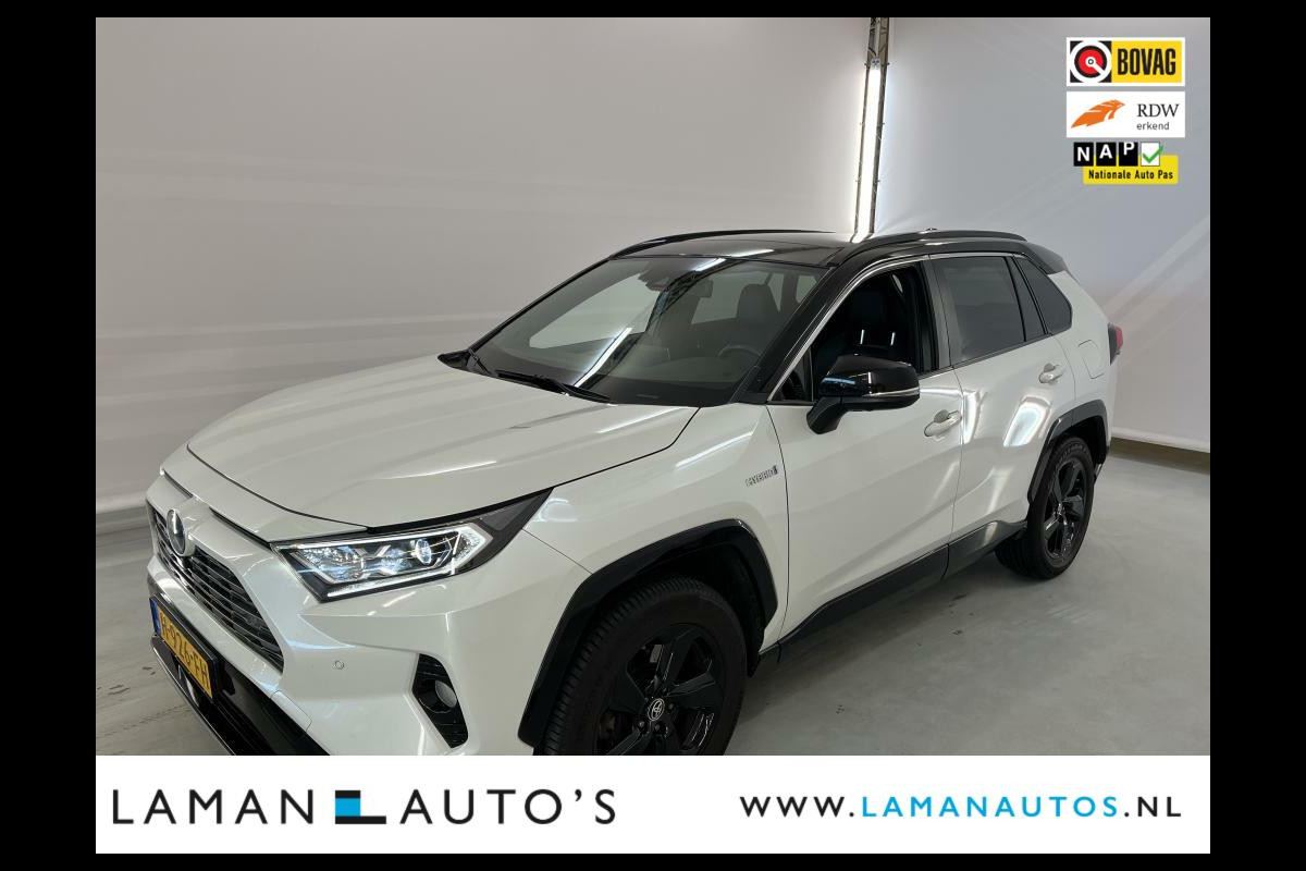 Toyota RAV4 2.5 Hybrid AWD 222pk Bi-Tone | Panoramadak Innovation Pack JBL CarPlay Halfleder ECC 18" LMV ACC 360 Camera BSM | Hybrid Voorsch