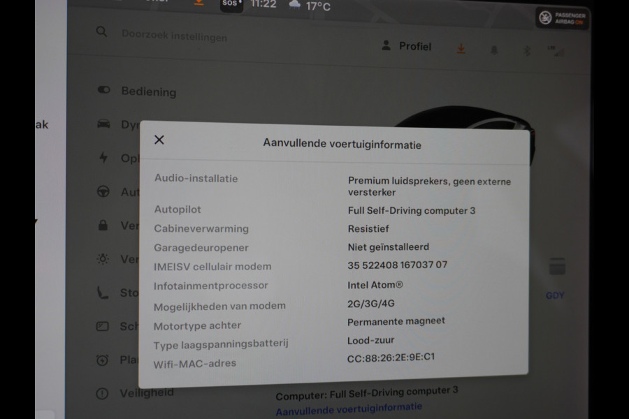 Tesla Model 3 RWD SR+ 60kWh 325PK 19" FSD-3 Computer AutoPilot Leder PanoDak Adaptive-Cruise Lmv 18" Camera's Elektr.-Stuur+Stoelen+Spiegels+G Navi LED Comfortstoelen ACC DAB Voorverwarmen interieur via App Keyless via Telefoonsleutel One-Pedal-Drive Origineel Nederlandse auto tot 11kw laden thuis! Garantie Accu tot  11-12-2027 max 160.000km 1.584kg licht!