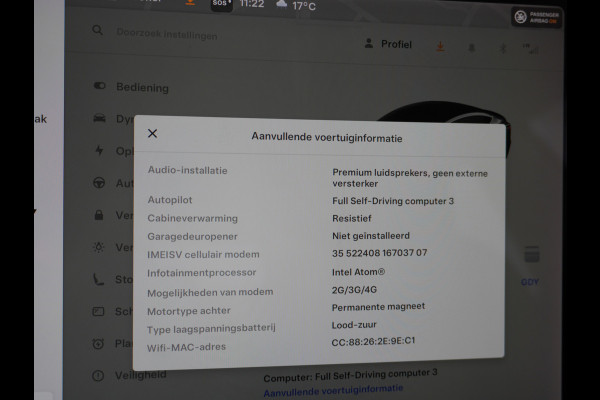 Tesla Model 3 RWD SR+ 60kWh 325PK 19" FSD-3 Computer AutoPilot Leder PanoDak Adaptive-Cruise Lmv 18" Camera's Elektr.-Stuur+Stoelen+Spiegels+G Navi LED Comfortstoelen ACC DAB Voorverwarmen interieur via App Keyless via Telefoonsleutel One-Pedal-Drive Origineel Nederlandse auto tot 11kw laden thuis! Garantie Accu tot  11-12-2027 max 160.000km 1.584kg licht!